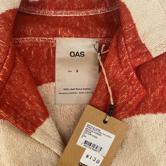 OAS Terry Shirt | Amber Dune Cuba | Size S | NWT - Picture 3 of 3